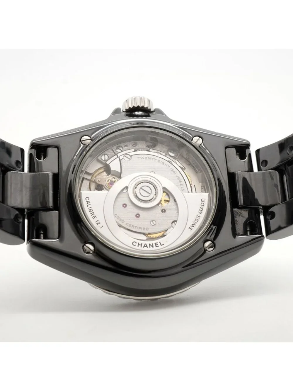 Chanel Caliber 12.1 Diamond Bezel Black Dial Watch
